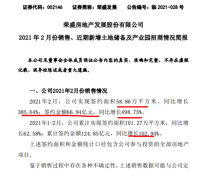 荣盛发展最新消息,荣盛动态速递