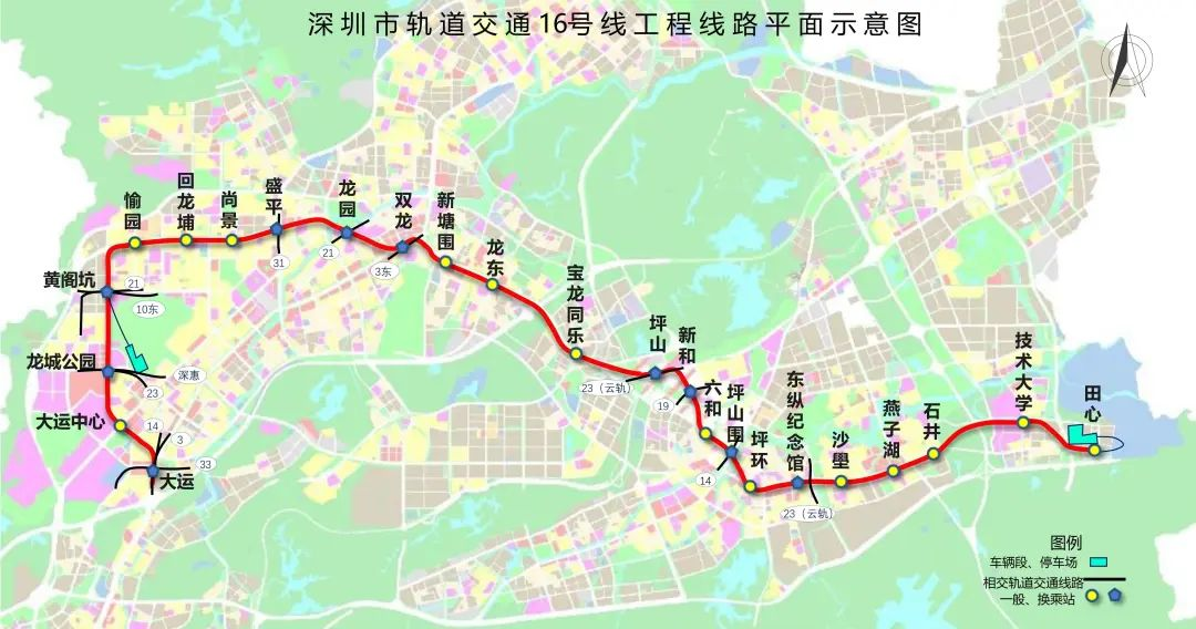 地铁16号线最新线路图,地铁16号线最新版路线图新鲜出炉