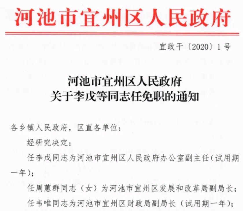 河池市最新人事任免,河池市政府近期公布人事调整动态。